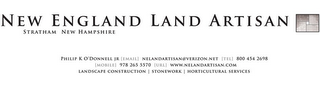 NEW ENGLAND LAND ARTISAN STRATHAM NEW HAMPSHIRE logo