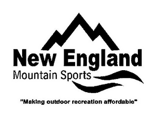 NEW ENGLAND MOUNTAIN SPORTS "MAKING OUTDOOR RECREATION AFFORDABLE" logo
