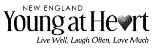 NEW ENGLAND YOUNG AT HEART LIVE WELL, LAUGH OFTEN, LOVE MUCH logo