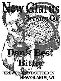 NEW GLARUS BREWING CO. DAN'S BEST BITTER BREWED AND BOTTLED IN NEW GLARUS, WI logo