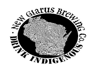 NEW GLARUS BREWING CO. DRINK INDIGENOUS logo