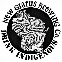 NEW GLARUS BREWING CO. DRINK INDIGENOUS logo