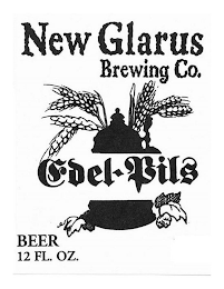 NEW GLARUS BREWING CO. EDEL-PILS BEER 12 FL. OZ. logo