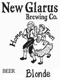 NEW GLARUS BREWING CO. HOME TOWN BLONDE BEER logo