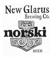 NEW GLARUS BREWING CO. NORSKI BEER logo