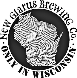 NEW GLARUS BREWING CO. ONLY IN WISCONSIN logo