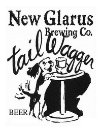 NEW GLARUS BREWING CO. TAIL WAGGER BEER logo