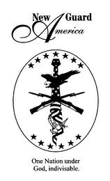 NEW GUARD AMERICA ONE NATION UNDER GOD, INDIVISABLE. logo