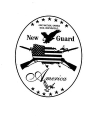 NEW GUARD AMERICA ONE NATION, UNDER GOD, INDIVISIBLE. logo