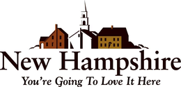 NEW HAMPSHIRE YOU'RE GOING TO LOVE IT HERE logo