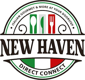 NEW HAVEN DIRECT CONNECT · ITALIAN GOURMET & MORE AT YOUR DOORSTEP · logo