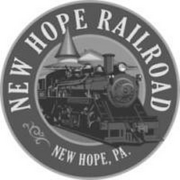 NEW HOPE RAILROAD NEW HOPE, PA. logo