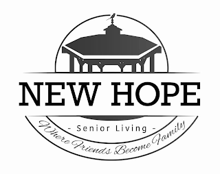 NEW HOPE - SENIOR LIVING - WHERE FRIENDS BECOME FAMILY logo