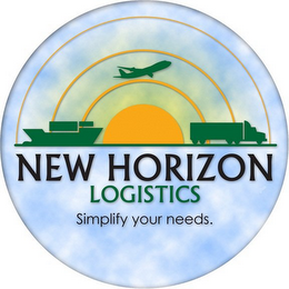 NEW HORIZON LOGISTICS SIMPLIFY YOUR NEEDS logo