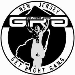 NEW JERSEY GET RIGHT GANG GRG GET RIGHT G.A.N.G. logo