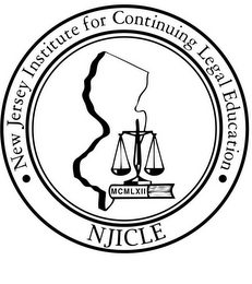 NEW JERSEY INSTITUTE FOR CONTINUING LEGAL EDUCATION NJICLE MCMLXII logo