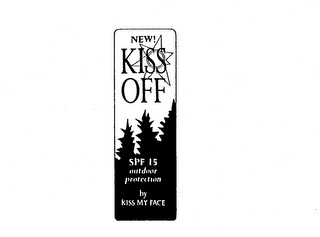 NEW! KISS OFF SPF 15 OUTDOOR PROTECTION BY KISS MY FACE logo