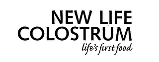 NEW LIFE COLOSTRUM LIFE'S FIRST FOOD logo