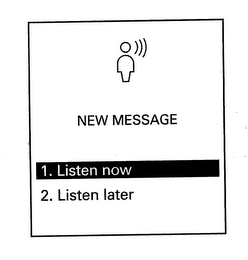 NEW MESSAGE LISTEN NOW LISTEN LATER logo