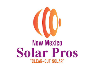 NEW MEXICO SOLAR PROS "CLEAR-CUT SOLAR" logo