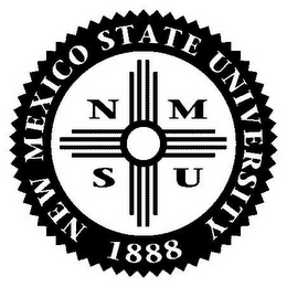 NEW MEXICO STATE UNIVERSITY 1888 N M S U logo