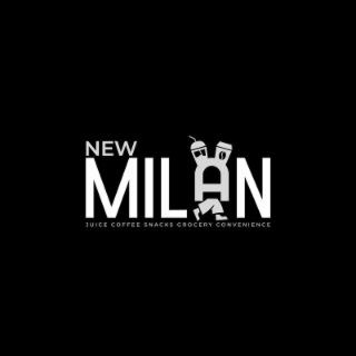 NEW MILAN JUICE COFFEE SNACKS GROCERY CONVENIENCE logo