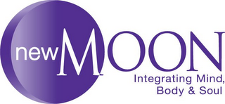 NEW MOON, INTEGRATING MIND, BODY & SOUL logo