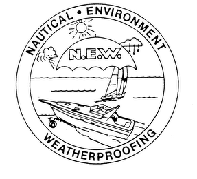 N.E.W. NAUTICAL-ENVIRONMENT WEATHERPROOFING logo