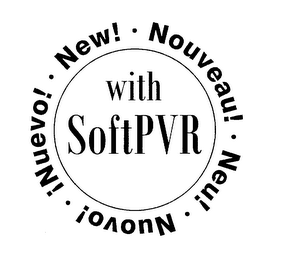 NEW! NOUVEAU! NEU! NUOUVO! NUEVO! WITH SOFTPVR logo