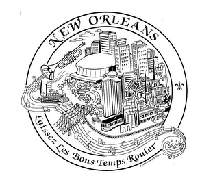 NEW OLREANS LAISSEZ LES BONS TEMPS ROULER logo