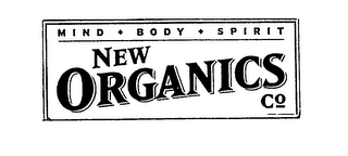 NEW ORGANICS CO. MIND BODY SPIRIT logo