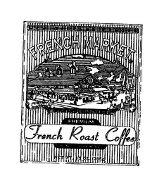 NEW ORLEANS FAMOUS FRENCH MARKET PREMIUM FRENCH ROAST COFFEE FOR ALL COFFEE MAKERS NET WT. 13 OZ. (368G) logo