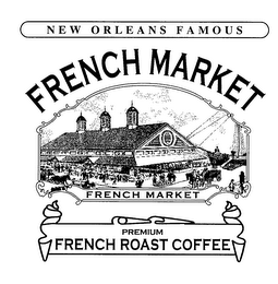NEW ORLEANS FAMOUS FRENCH MARKET PREMIUM FRENCH ROAST COFFEE logo