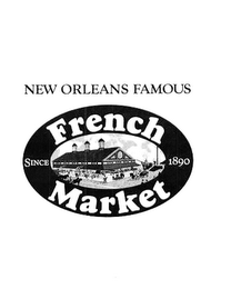 NEW ORLEANS FAMOUS FRENCH MARKET SINCE 1890 logo