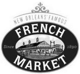 NEW ORLEANS' FAMOUS FRENCH MARKET SINCE1890 logo