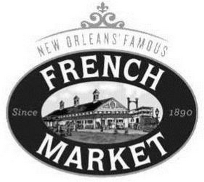NEW ORLEANS' FAMOUS FRENCH MARKET SINCE1890 logo