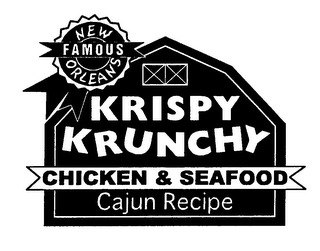 NEW ORLEANS FAMOUS KRISPY KRUNCHY CHICKEN & SEAFOOD CAJUN RECIPE logo
