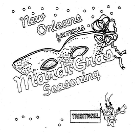 NEW ORLEANS FAMOUS MARDI GRAS SEASONING TRADITIONAL logo