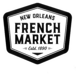 NEW ORLEANS FRENCH MARKET ESTD. 1890 logo