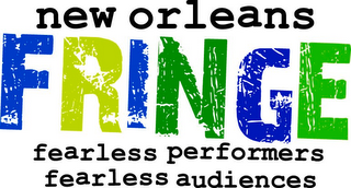 NEW ORLEANS FRINGE FEARLESS PERFORMERS FEARLESS AUDIENCES logo