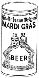 NEW ORLEANS ORIGINAL MARDI GRAS BEER logo
