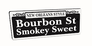 NEW ORLEANS STYLE BOURBON ST SMOKEY SWEET logo