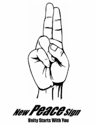NEW PEACE SIGN UNITY STARTS WITH YOU logo