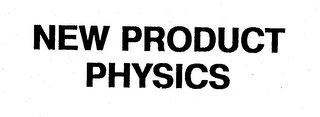 NEW PRODUCT PHYSICS logo