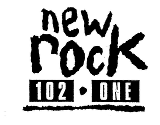 NEW ROCK 102 ONE logo
