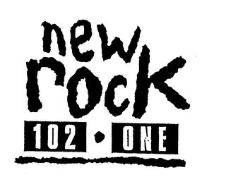 NEW ROCK 102 ONE logo