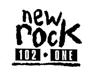 NEW ROCK 102 ONE logo