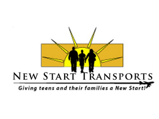 NEW START TRANSPORTS - GIVING TEENS AND THEIR FAMILIES A NEW START logo