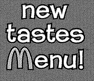 NEW TASTES MENU! logo