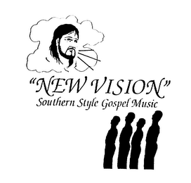 "NEW VISION" SOUTHERN STYLE GOSPEL MUSIC logo